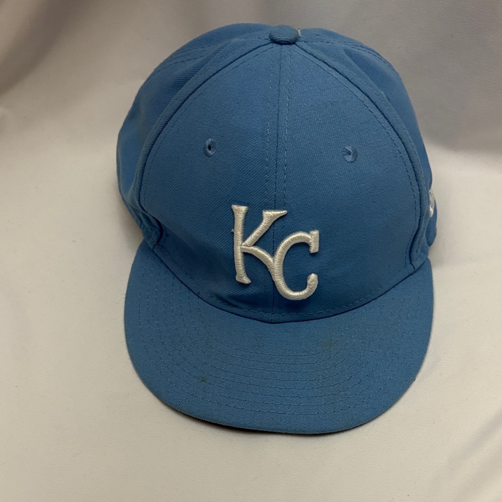 Kansas City Royals New Era Fitted Hat 7 1/2 Powder Baby Blue
